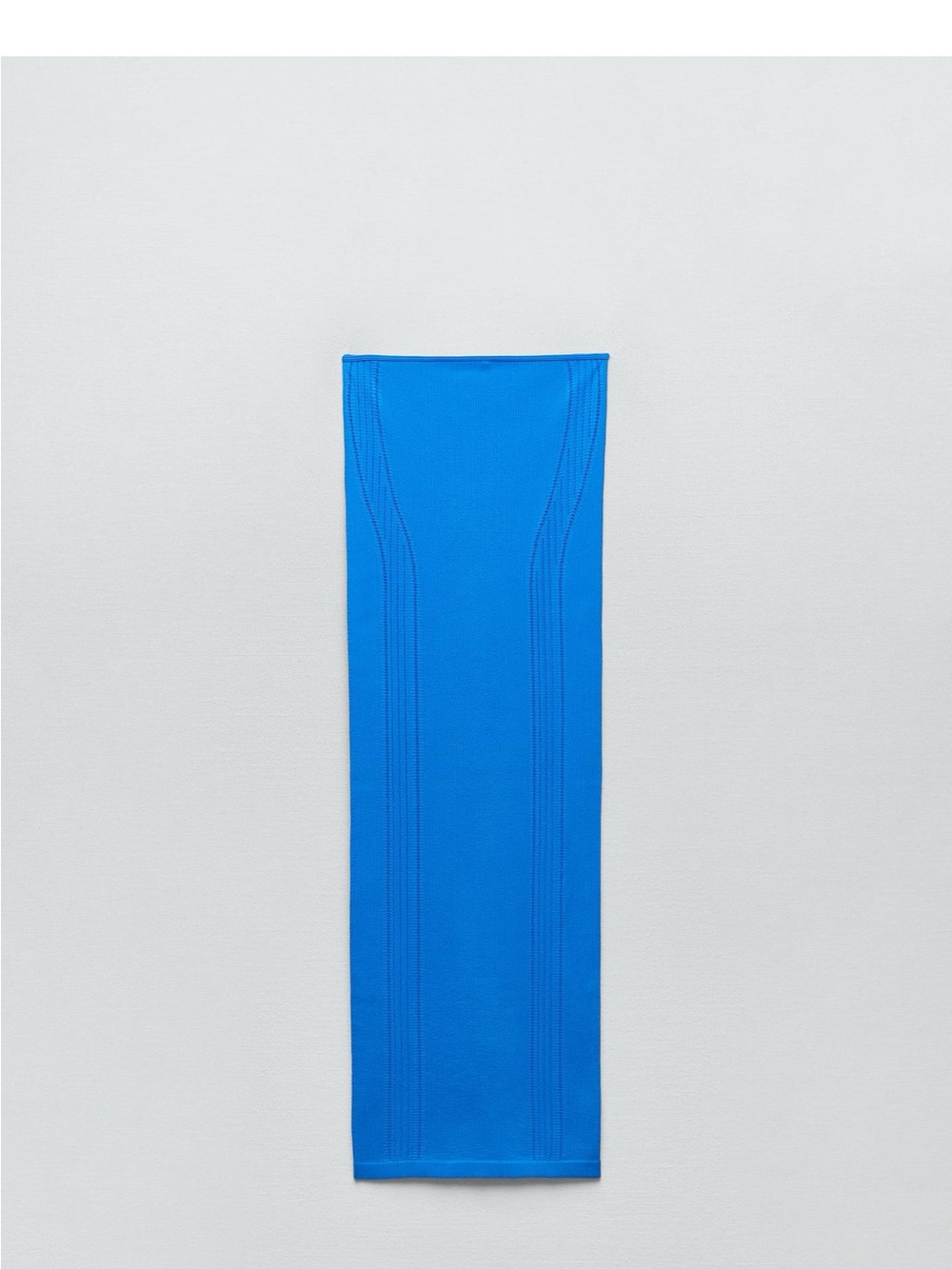 ZARA Blue Bodycon Strapless Dress